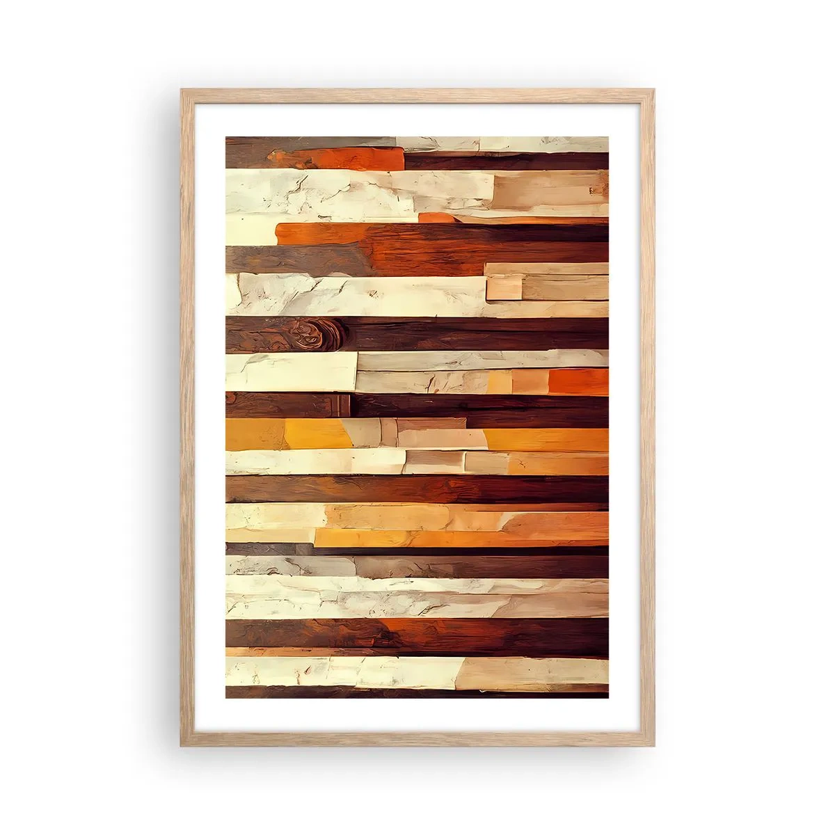 Affiche dans un chêne clair - Poster - Hymne des arbres forestiers - 50x70 cm