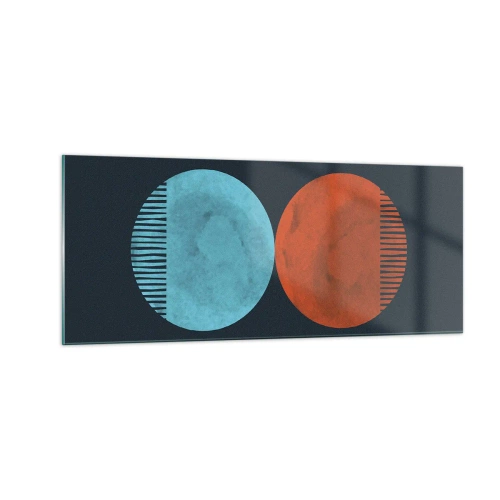 Impression sur verre - Image sur verre - Seulement la géométrie ? - 100x40 cm