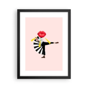Affiche dans un cadre noir - Poster - Pop-art surréaliste - 30x40 cm