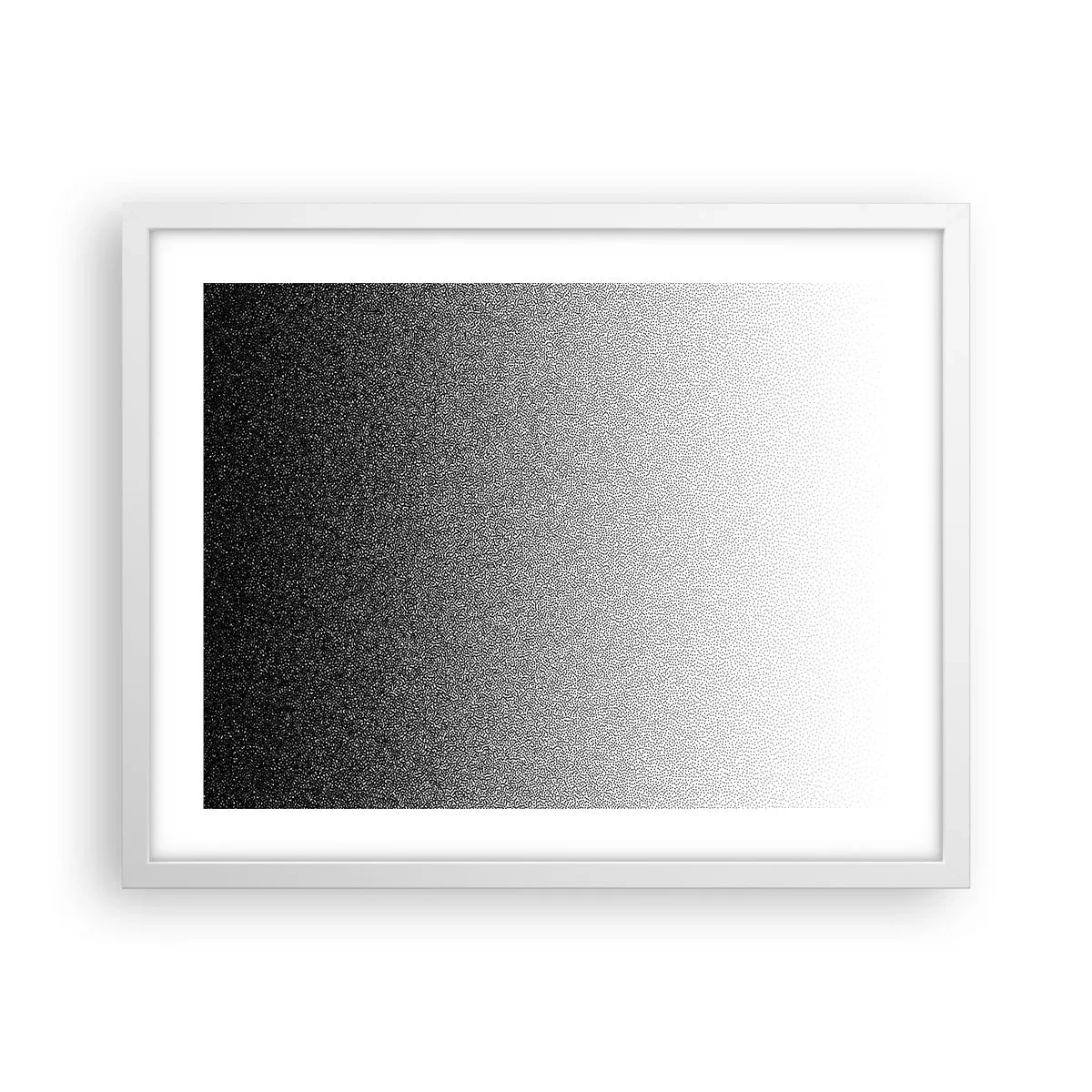 Affiche dans un cadre blanc - Poster - Du coté de la lumière - 50x40 cm