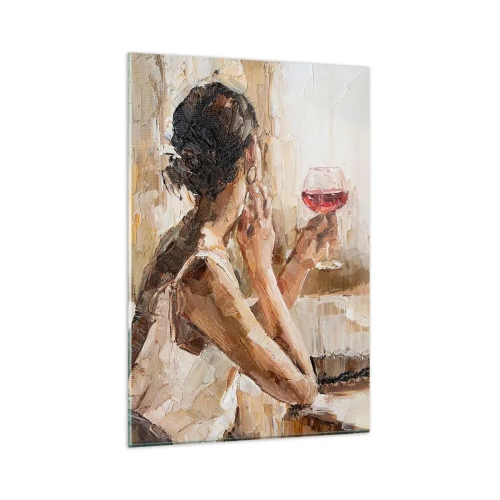 Impression sur verre - Image sur verre - Le goût d'un bon moment - 80x120 cm