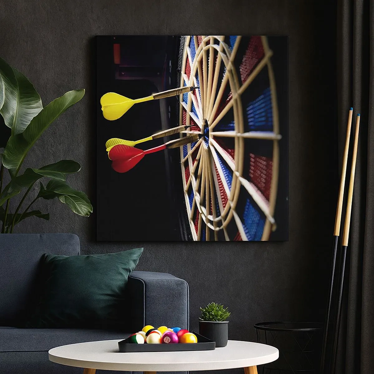 Impression sur toile - Image sur toile - Droit au but - 30x30 cm