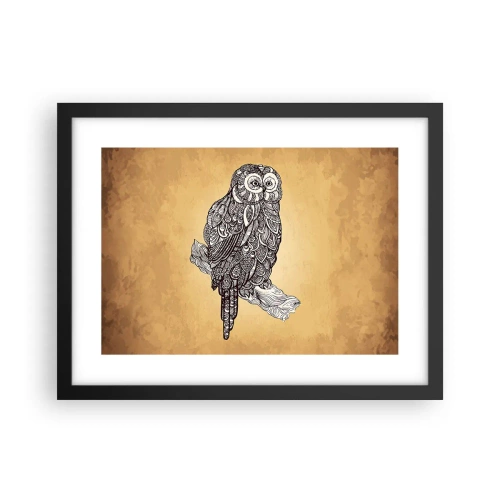 Affiche dans un cadre noir - Poster - Ornements complexes de sagesse - 40x30 cm