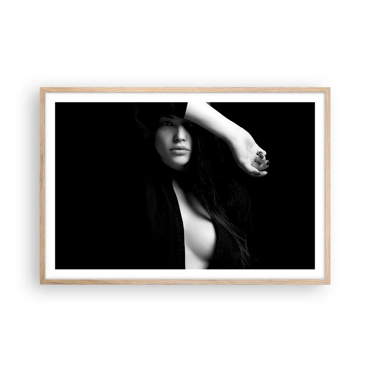 Affiche dans un chêne clair - Poster - École de séduction - 91x61 cm