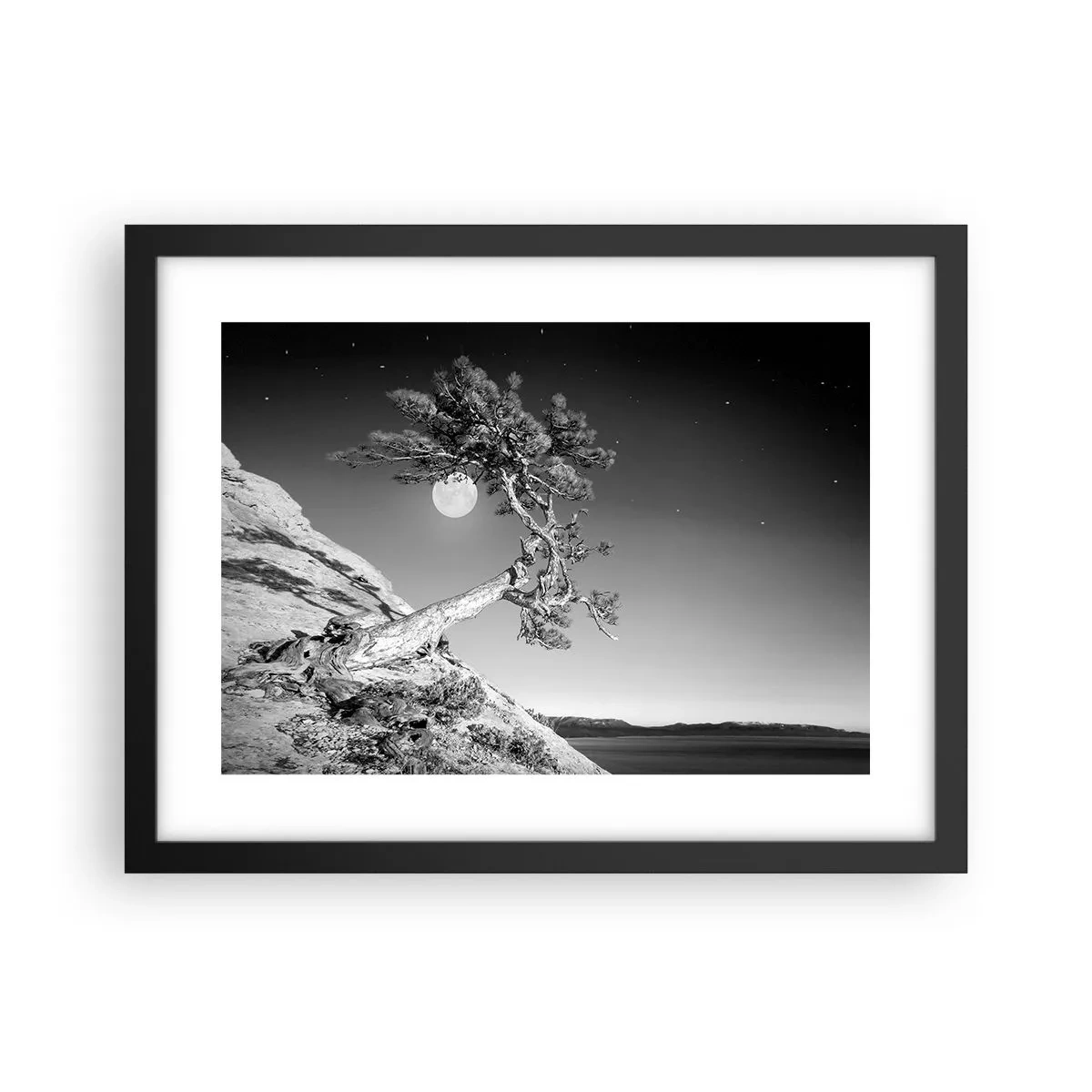 Affiche dans un cadre noir - Poster - Un combattant vainqueur - 40x30 cm