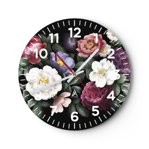 Horloge murale - Pendule murale - D'un jardin anglais - 30x30 cm