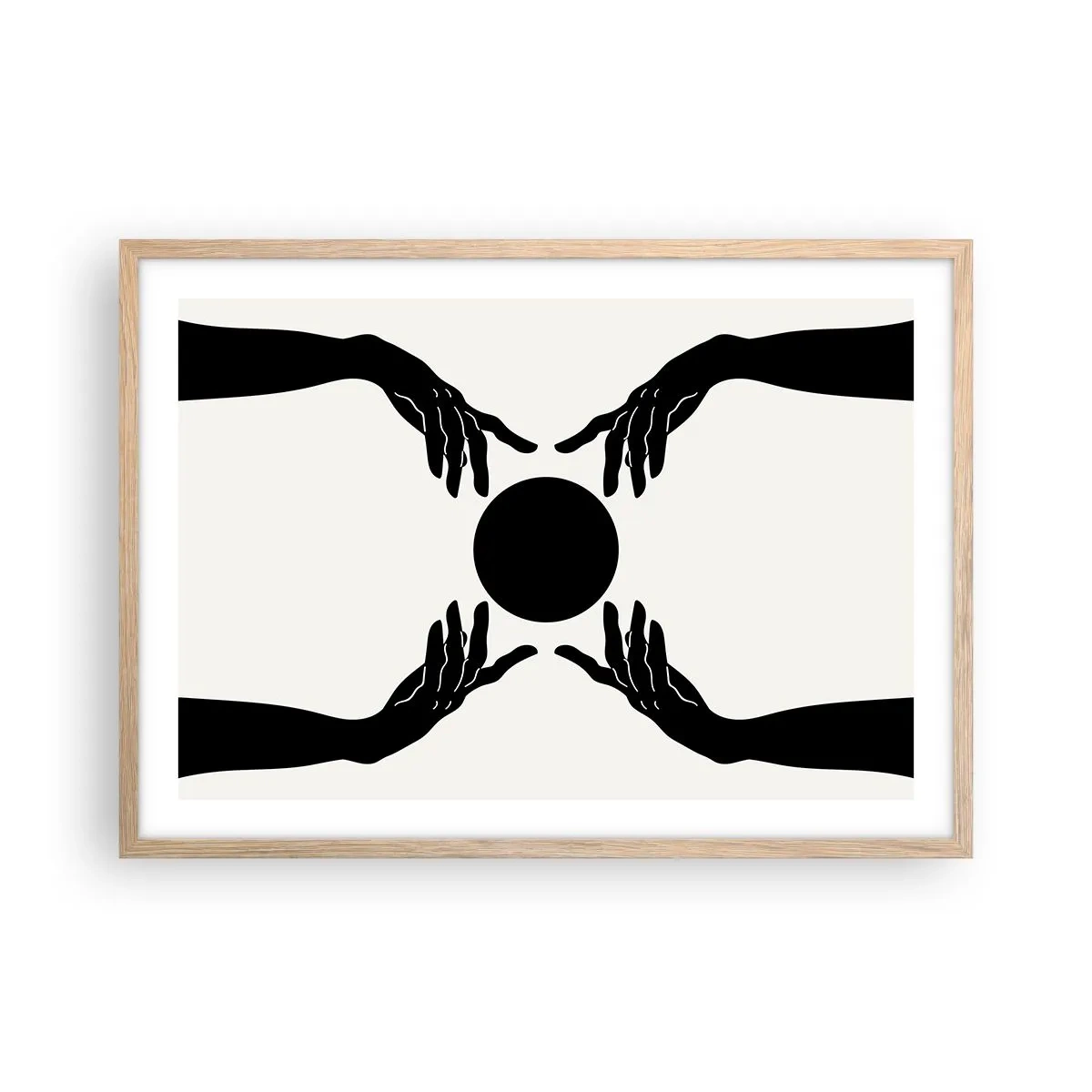 Affiche dans un chêne clair - Poster - Signe secret - 70x50 cm