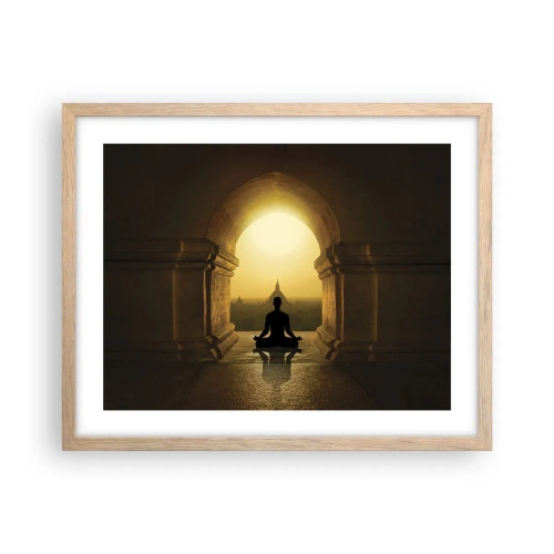 Affiche dans un chêne clair - Poster - Pleine harmonie - 50x40 cm