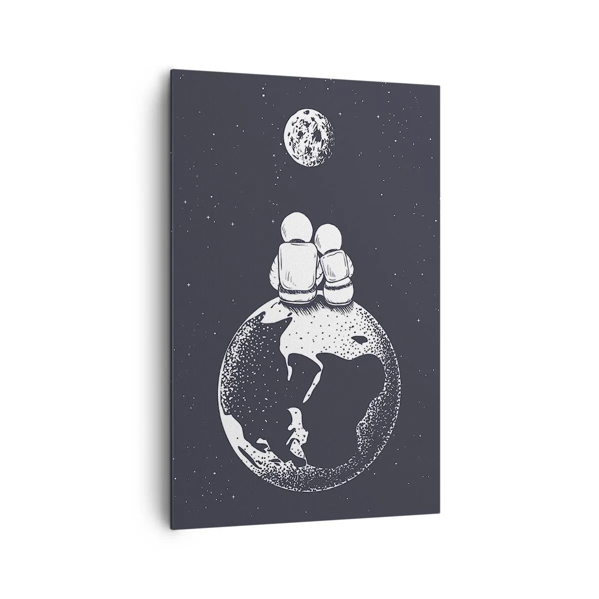 Impression sur toile - Image sur toile - Une histoire d'amour cosmique - 80x120 cm