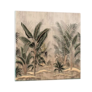 Impression sur verre - Image sur verre - Une gravure de style colonial - 40x40 cm