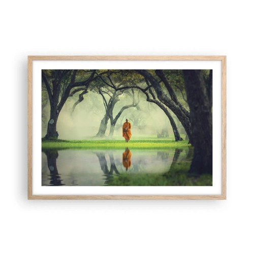 Affiche dans un chêne clair - Poster - En route vers l'illumination - 70x50 cm