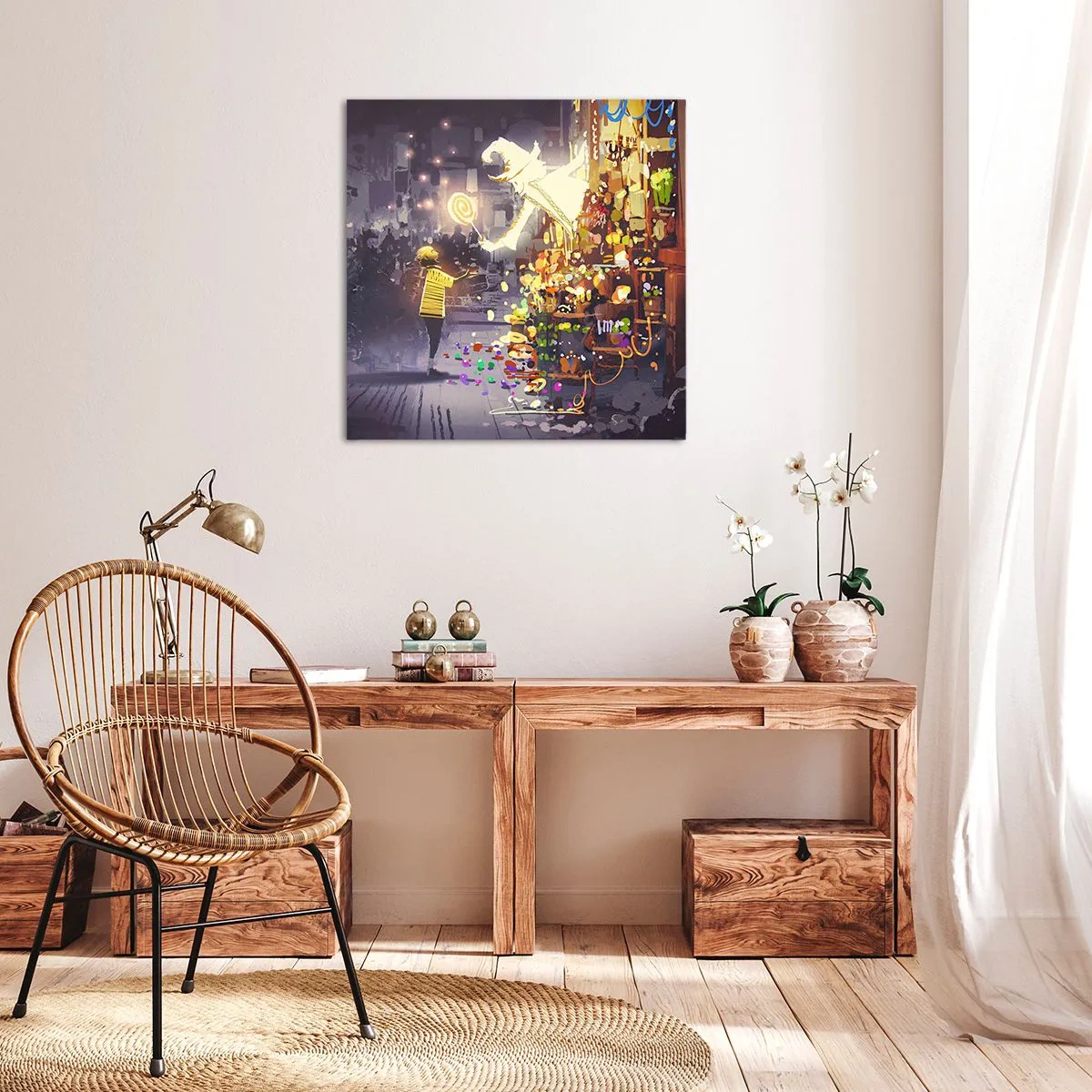 Impression sur toile - Image sur toile - La magie existe - 40x40 cm