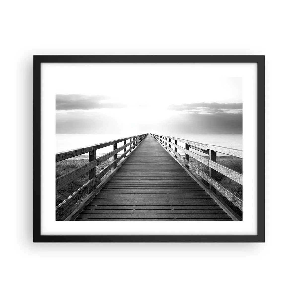 Affiche dans un cadre noir - Poster - A perte de vue... - 50x40 cm