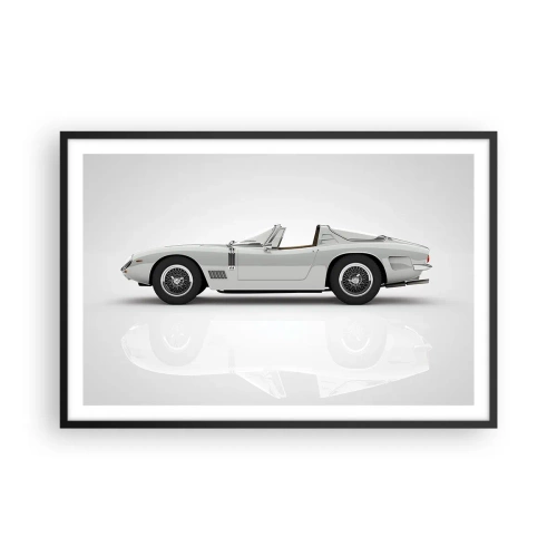 Affiche dans un cadre noir - Poster - Promesse de plaisir - 91x61 cm