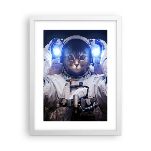 Affiche dans un cadre blanc - Poster - Houston, vous avez un problème - 30x40 cm