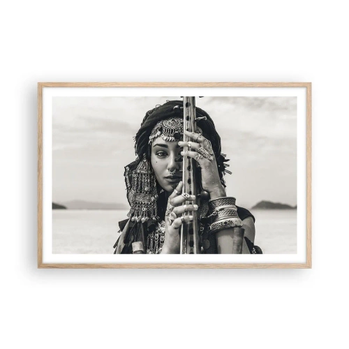 Affiche dans un chêne clair - Poster - Musique de l'Orient elle-même - 91x61 cm