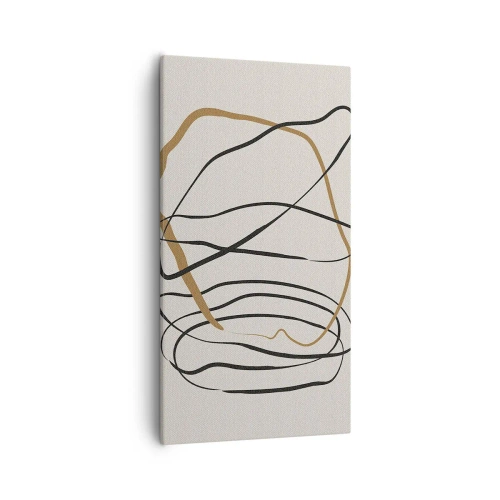 Impression sur toile - Image sur toile - Composition – danse en boucle - 55x100 cm