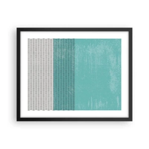 Affiche dans un cadre noir - Poster - Composition équilibrée - 50x40 cm