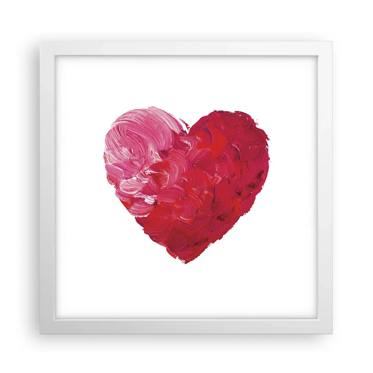 Affiche dans un cadre blanc - Poster - All you need is love - 30x30 cm