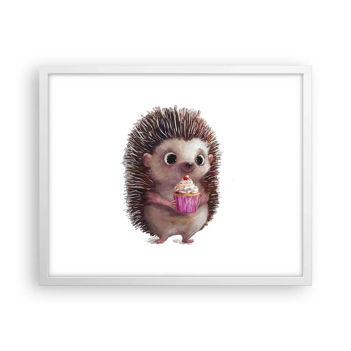 Affiche dans un cadre blanc - Poster - La fête c'est tous les jours - 50x40 cm