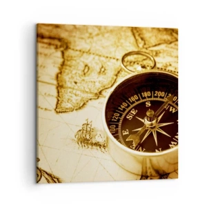 Impression sur toile - Image sur toile - Est ou ouest? - 50x50 cm