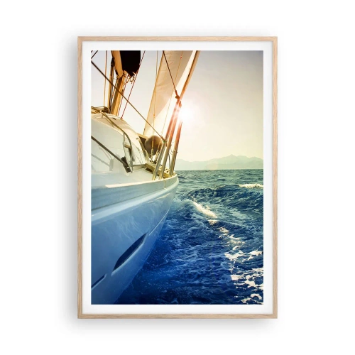 Affiche dans un chêne clair - Poster - Suite à l'aventure - 70x100 cm