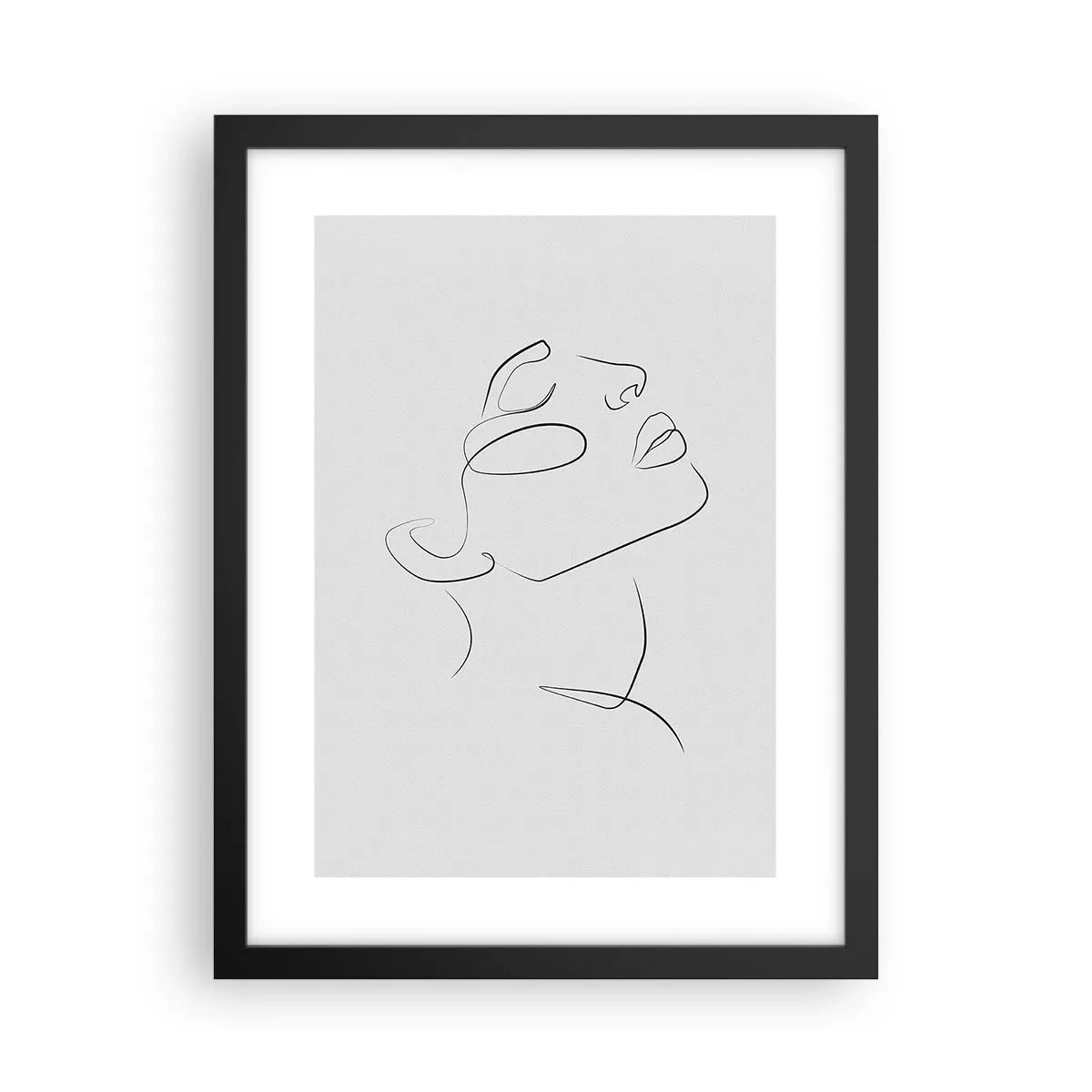 Affiche dans un cadre noir - Poster - Méandre du rêve - 30x40 cm