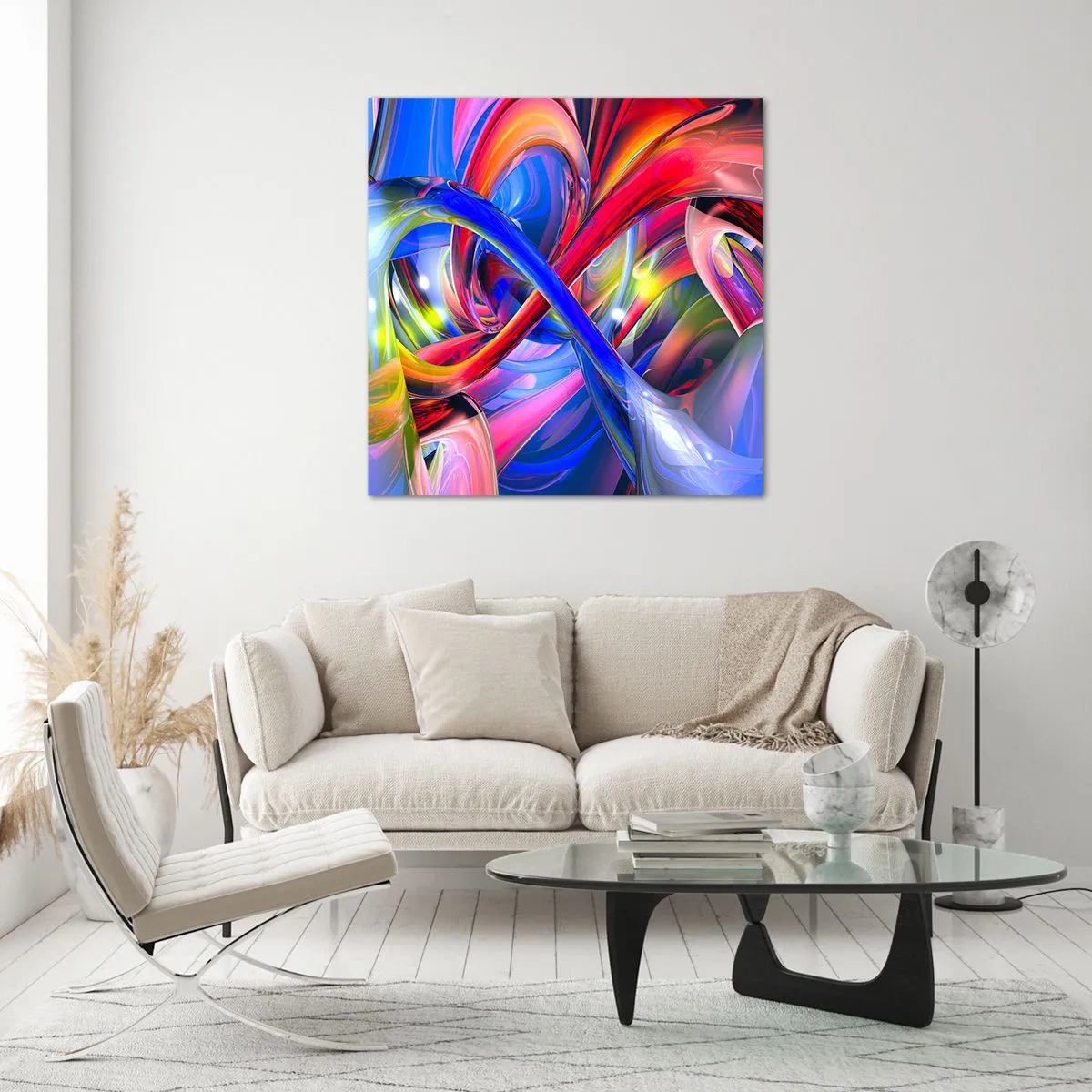 Impression sur verre - Image sur verre - La danse des nuances - 50x50 cm