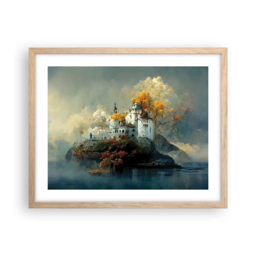 Affiche dans un chêne clair - Poster - Le début d'une histoire romantique - 50x40 cm