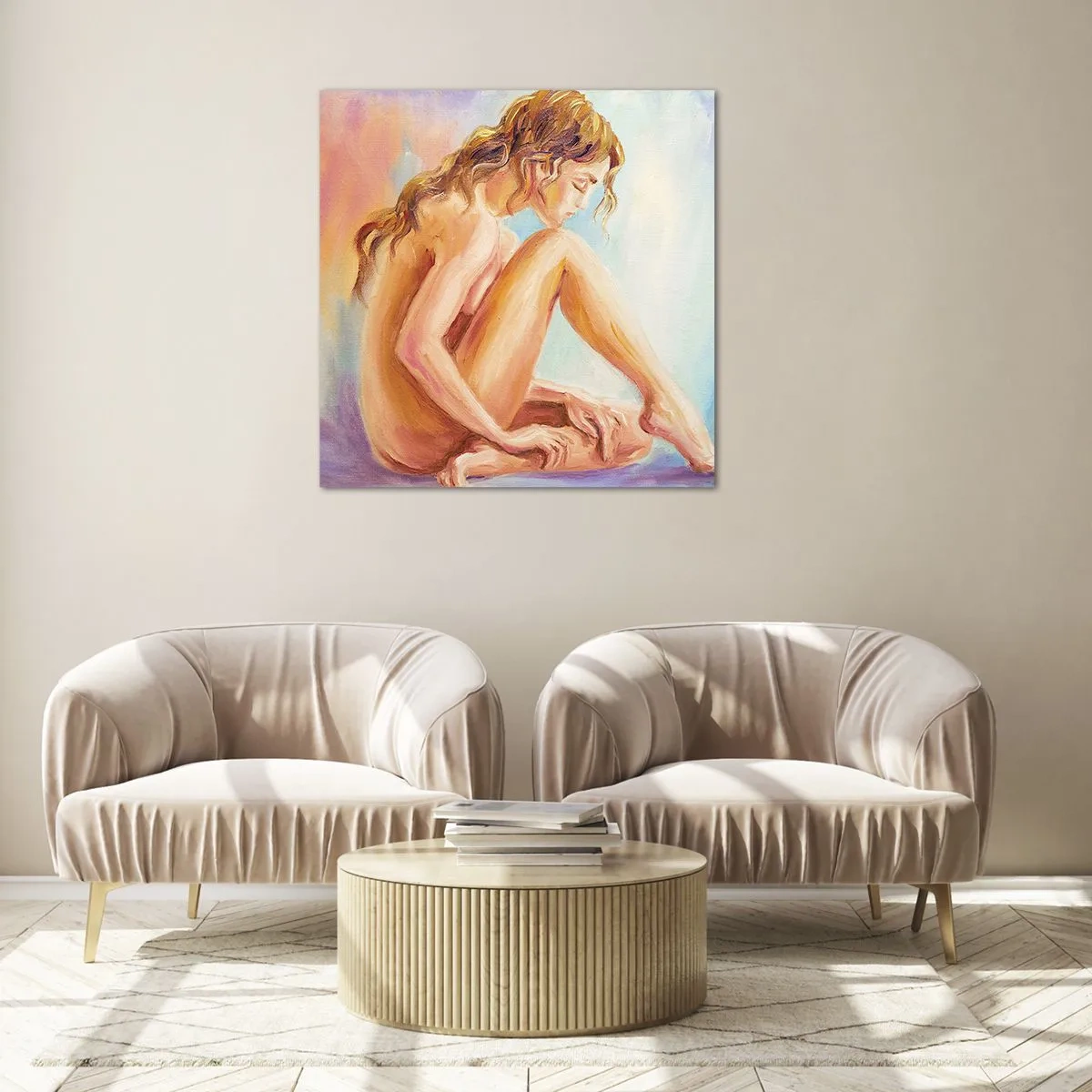 Impression sur verre - Image sur verre - Acte de jeunesse - 40x40 cm
