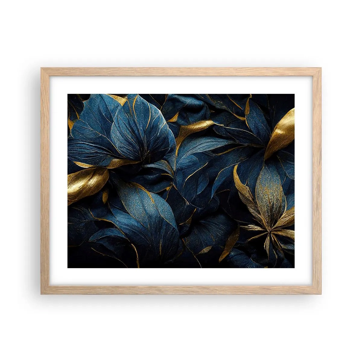 Affiche dans un chêne clair - Poster - Des dessous dorés - 50x40 cm