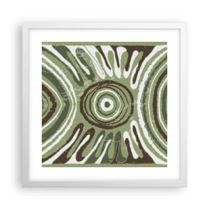 Affiche dans un cadre blanc - Poster - Une explosion d'émotions - 40x40 cm