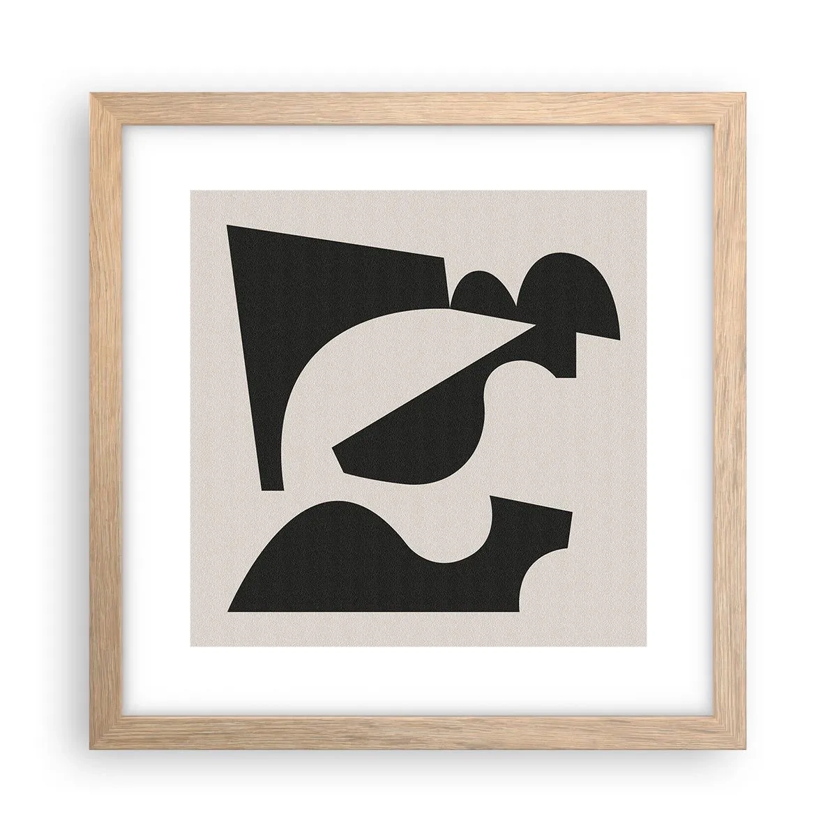 Affiche dans un chêne clair - Poster - À monter soi-même - 30x30 cm