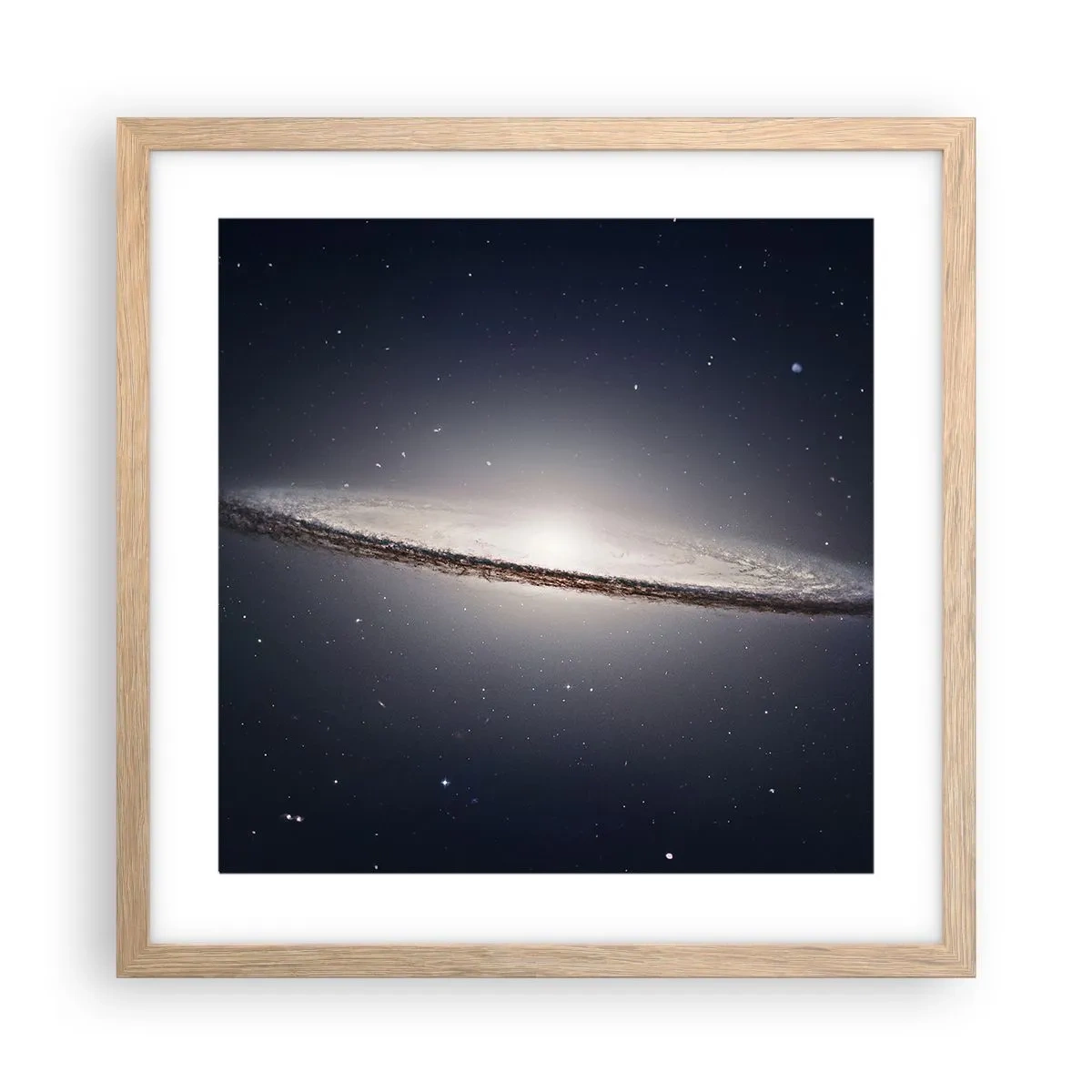 Affiche dans un chêne clair - Poster - Il y a bien longtemps, dans une galaxie très lointaine… - 40x40 cm