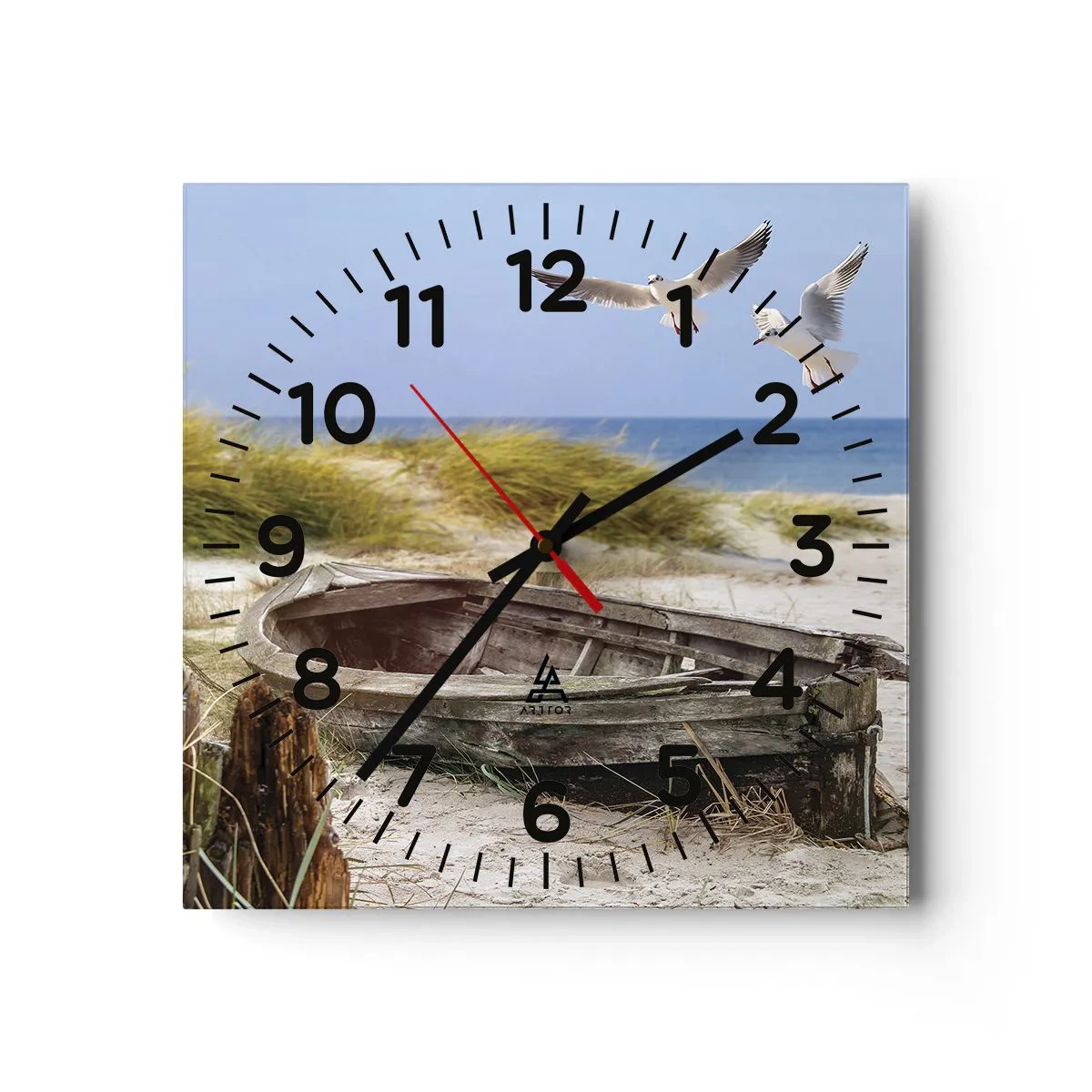 Horloge murale - Pendule murale - Bain de vent - 40x40 cm
