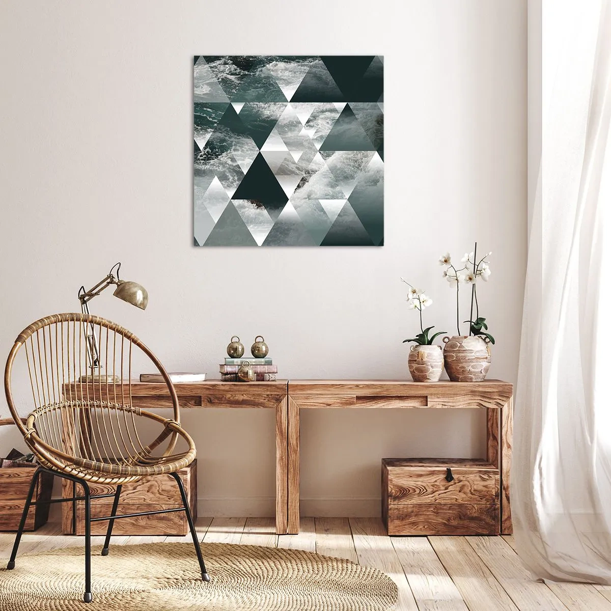 Impression sur toile - Image sur toile - Point de vue de cristal - 50x50 cm