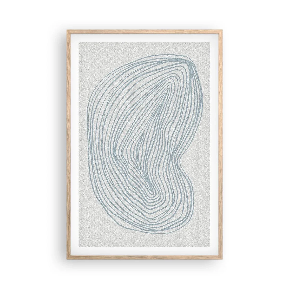 Affiche dans un chêne clair - Poster - Une goutte de sourire - 61x91 cm