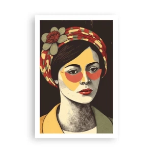 Affiche - Poster - Dame Corail - 61x91 cm