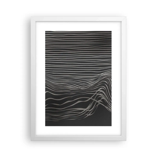 Affiche dans un cadre blanc - Poster - Rythme et accent - 30x40 cm
