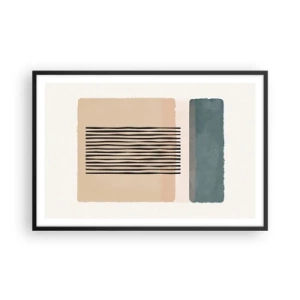 Affiche dans un cadre noir - Poster - Tout est en ordre - 91x61 cm