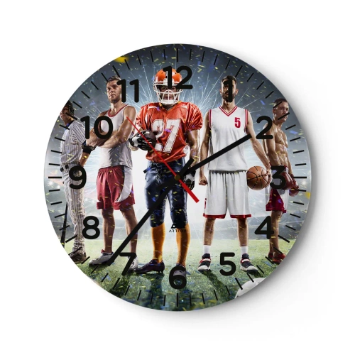 Horloge murale - Pendule murale - Gladiateurs des champs - 30x30 cm