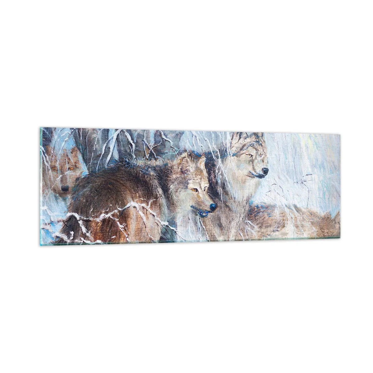 Impression sur verre - Image sur verre - Attention! Ca arrive ... - 90x30 cm