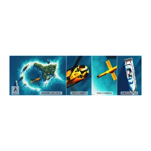 Échantillon de Papier Peint Autocollant Deluxe Sticker - Achetez-vous une île - Paysage, Île, Plage - 100x30 cm