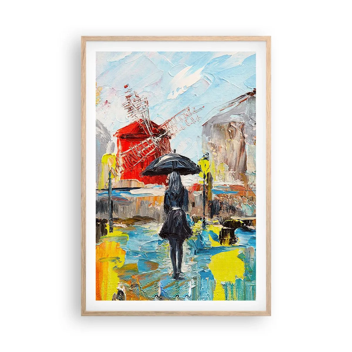 Affiche dans un chêne clair - Poster - Légende parisienne - 61x91 cm