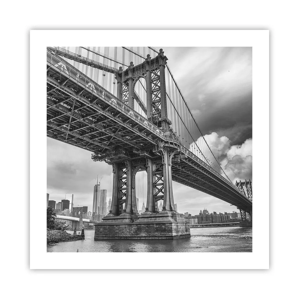 Affiche - Poster - Au coeur de la ville - 50x50 cm