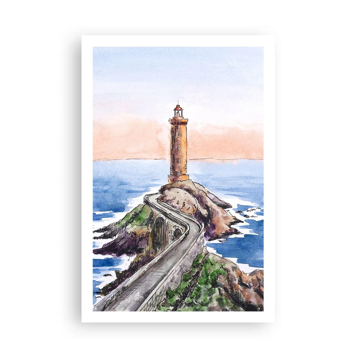 Affiche - Poster - Face à la mer - 61x91 cm