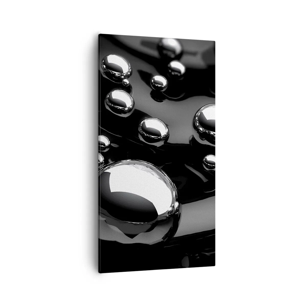 Impression sur toile - Image sur toile - D'un ton noir - 55x100 cm