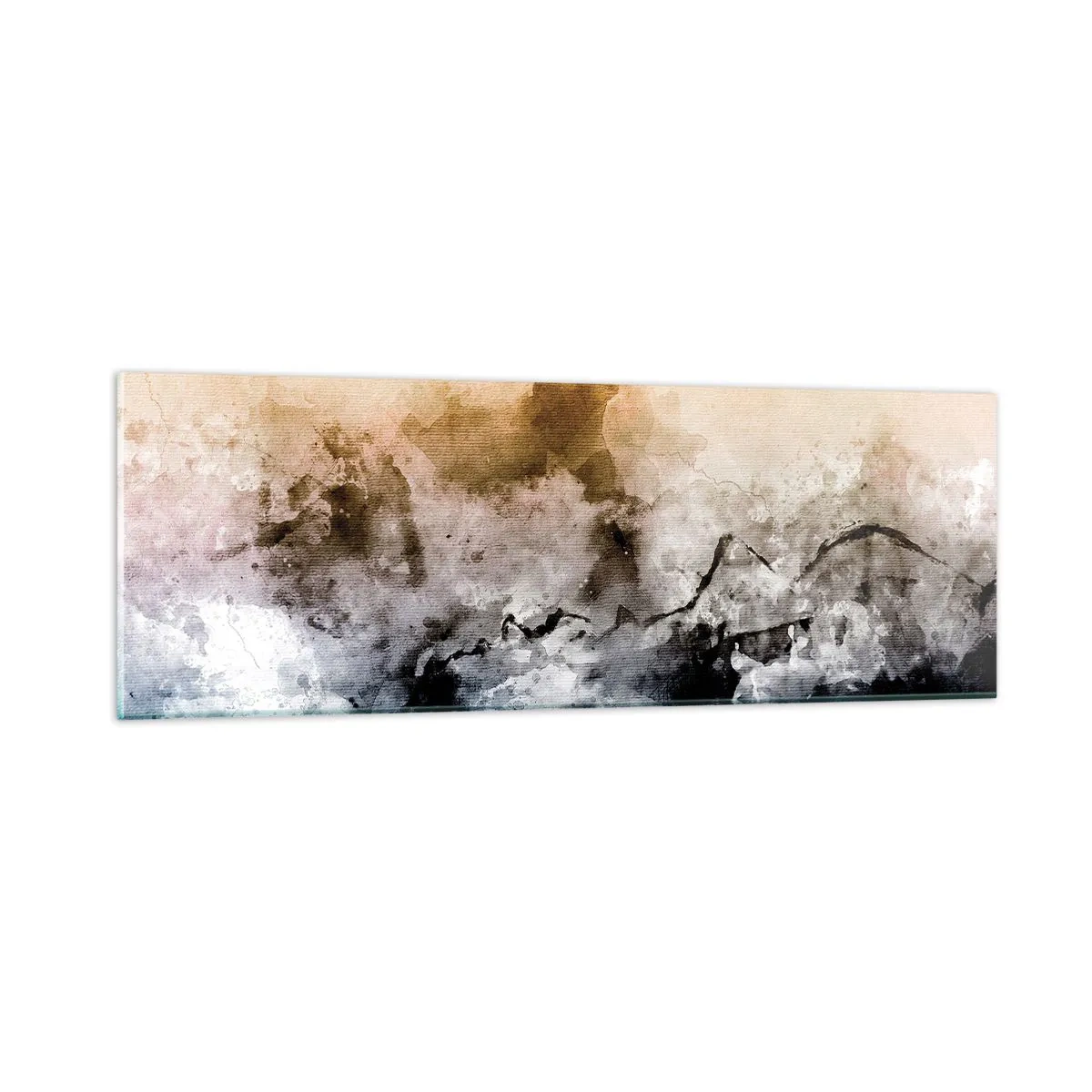 Impression sur verre - Image sur verre - Noyé dans un nuage de brouillard - 90x30 cm