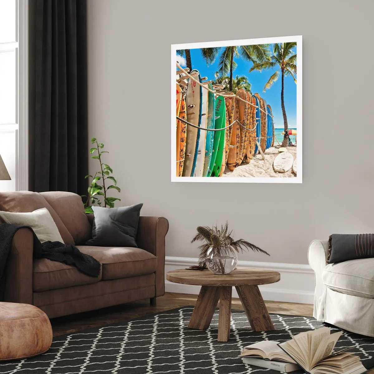 Affiche - Poster - Jeux ensoleillés - 50x50 cm