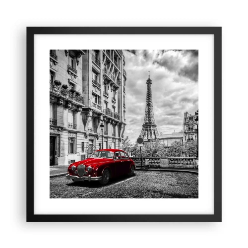 Affiche dans un cadre noir - Poster - Prédateur dans la ville - 40x40 cm